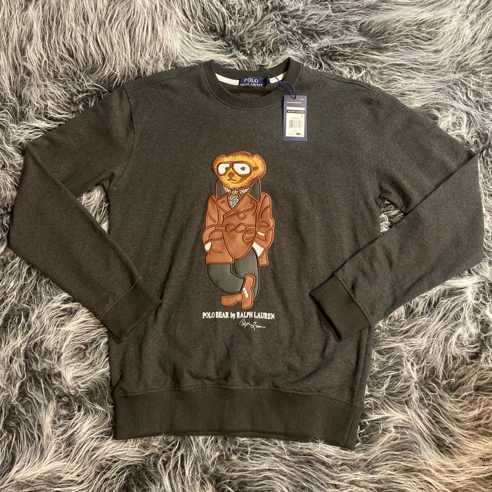 Polo Ralph Lauren Bear Boys Sweatshirt Size L.